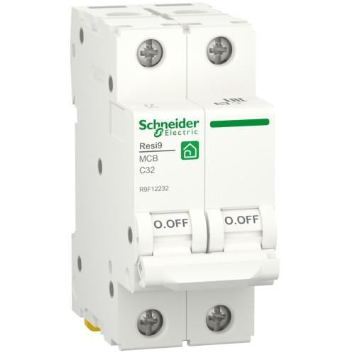 Автоматический выключатель 2-п. RESI9 32A C 6kA SCHNEIDER ELECTRIC C2