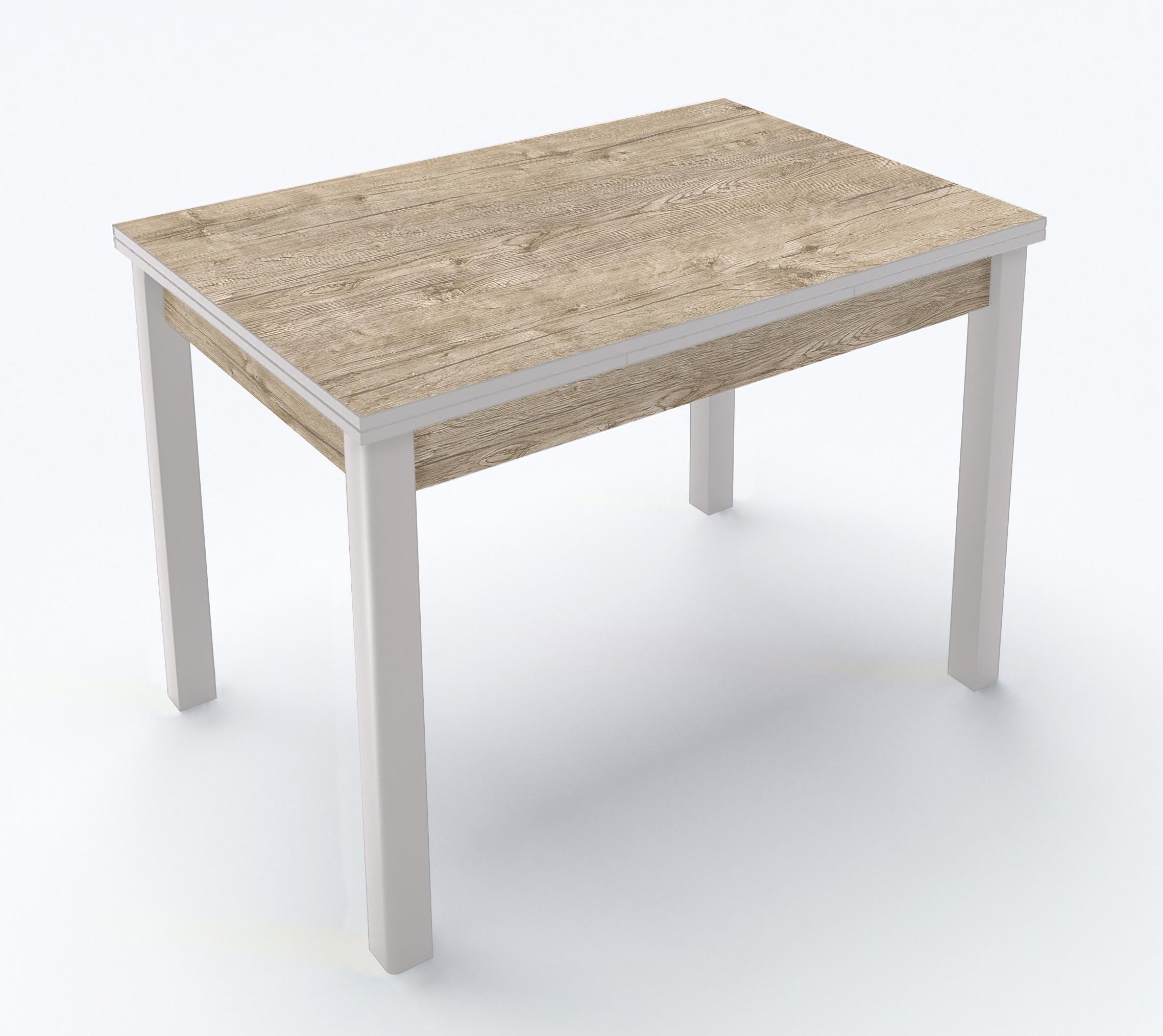 Стіл обідній розкладний Fusion furniture Марсель 900 Білий/Дуб шервуд (10000074)