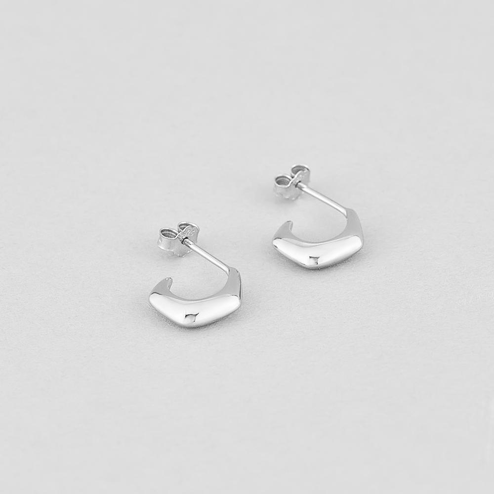 Серебряные серьги Minimal Необычные (7940)