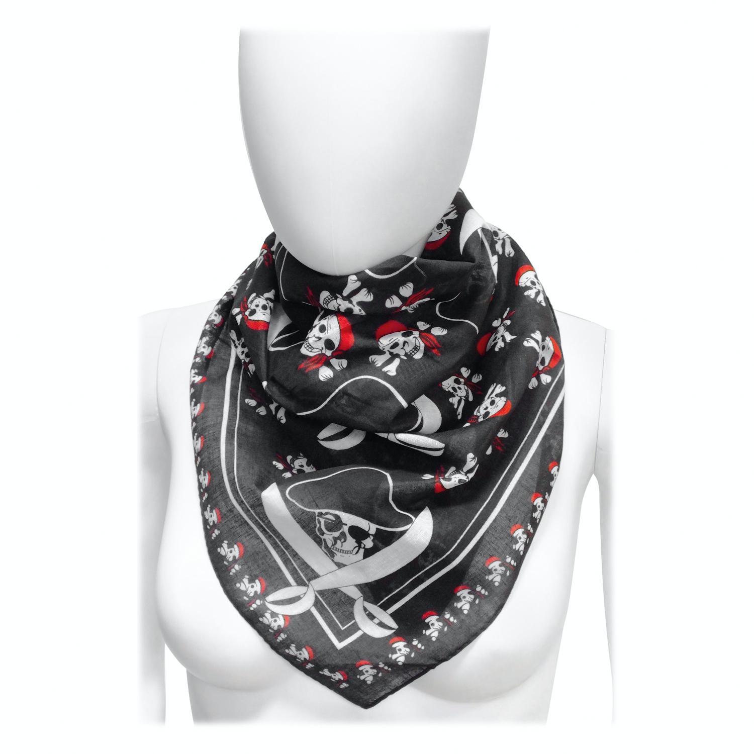 Платок пиратский (18-227BLK)