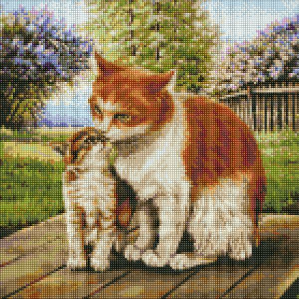 Алмазная мозаика Идейка Материнское тепло 40x40 см (Id-AMO7651)