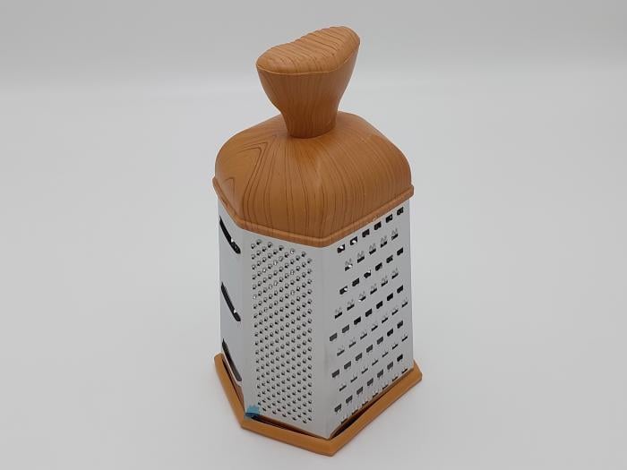 Терка кухонная шестисторонняя для овощей нержавеющая сталь 24 см (20257) - фото 3 Терка кухонная шестисторонняя для овощей нержавеющая сталь 24 см (20257) - фото 3