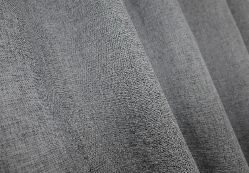 Комплект кухонний штори/ламбрекен льон 150х270 см Сірий (039к) - фото 6