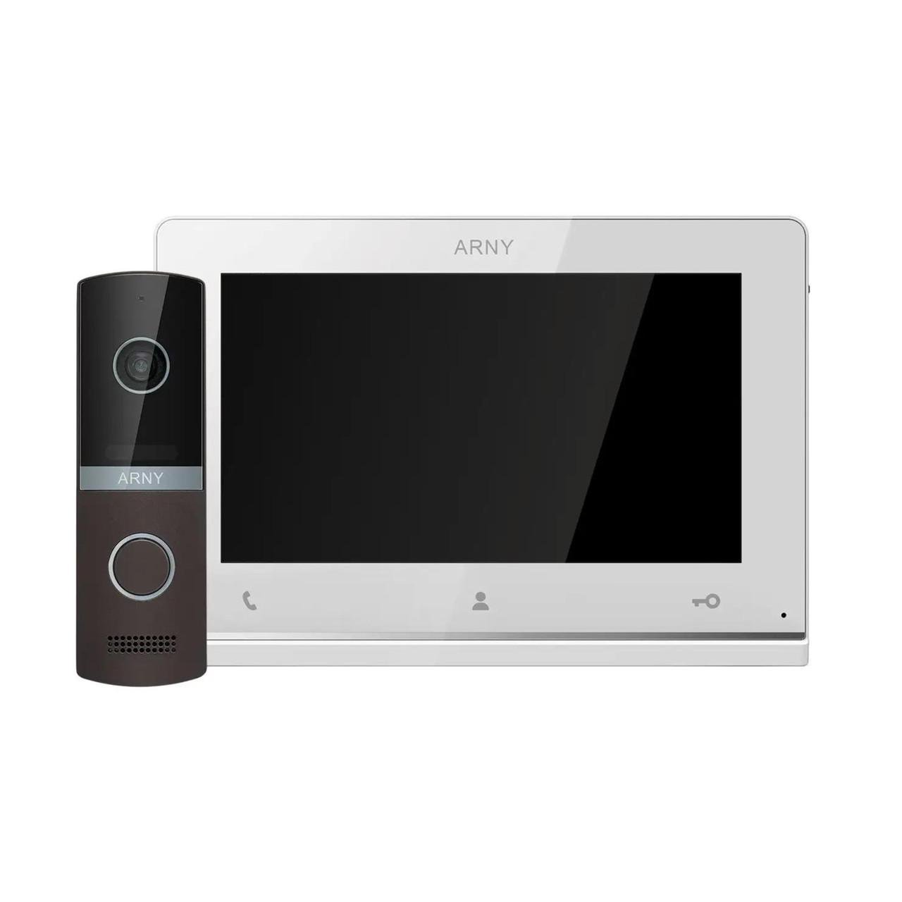 Комплект відеодомофону ARNY AVD-7123 White/Brown