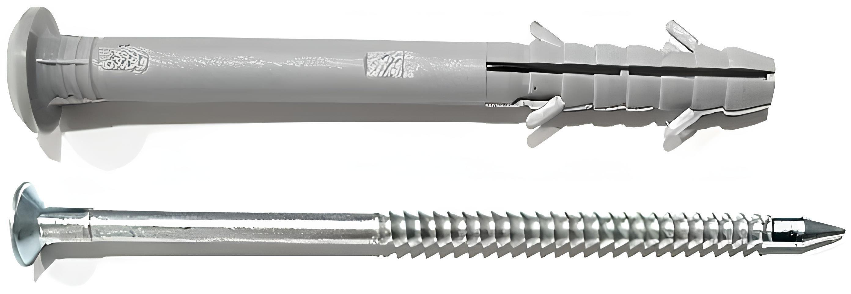 Дюбель швидкого монтажу ПЛАСТМАКС Fissaggio з комірцем 8х80 мм 50 шт. (F2 880)