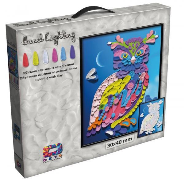Картина из легкого пластилина OKTO Moon Light Clay Сова (70069)