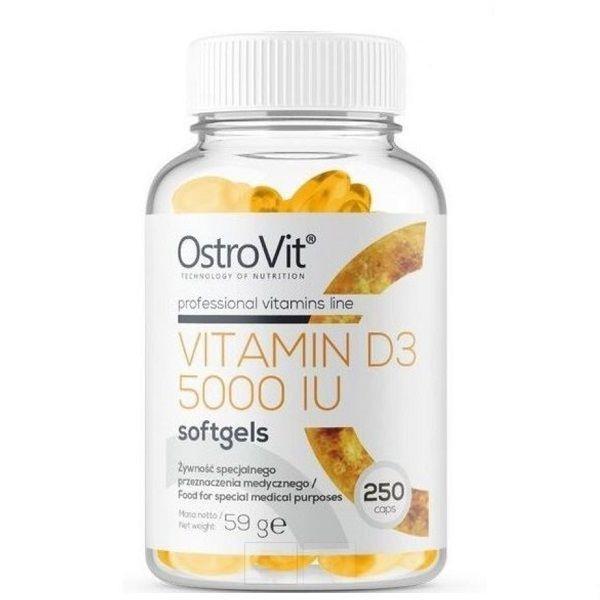 Витамины OstroVit Vitamin D3 5000 IU 250 капсул