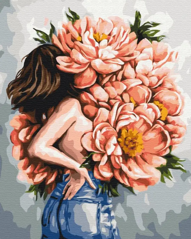 Картина по номерам Brushme Пионы женственности 40x50 см (BSM-B53301) Картина по номерам Brushme Пионы женственности 40x50 см (BSM-B53301)