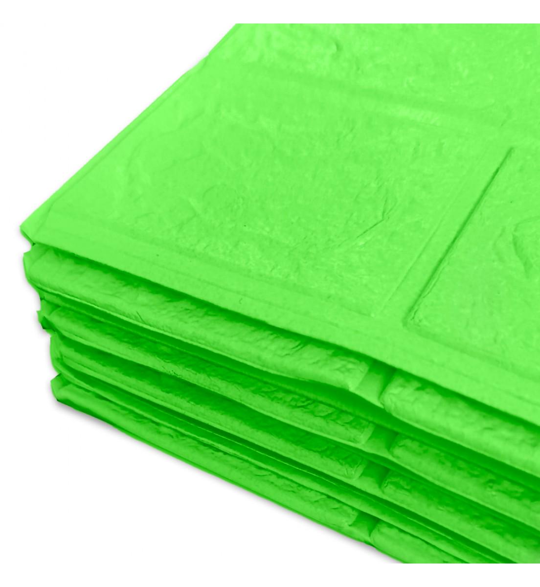 3D-панель под кирпич самоклеющаяся 3080x700x3 мм Зеленый - фото 2 3D-панель под кирпич самоклеющаяся 3080x700x3 мм Зеленый - фото 2