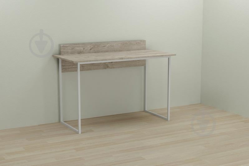 Комп'ютерний стіл Ferrum-decor Скай 75x100x70 білий ДСП Дуб Шервуд 16мм Комп'ютерний стіл Ferrum-decor Скай 75x100x70 білий ДСП Дуб Шервуд 16мм