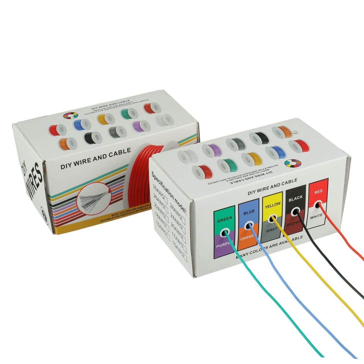 Набор монтажной проволоки HandsKit 22AWG-RG в силиконовой изоляции 0,3 мм2x10 м. Разноцветный (2379180566) - фото 7 Набор монтажной проволоки HandsKit 22AWG-RG в силиконовой изоляции 0,3 мм2x10 м. Разноцветный (2379180566) - фото 7