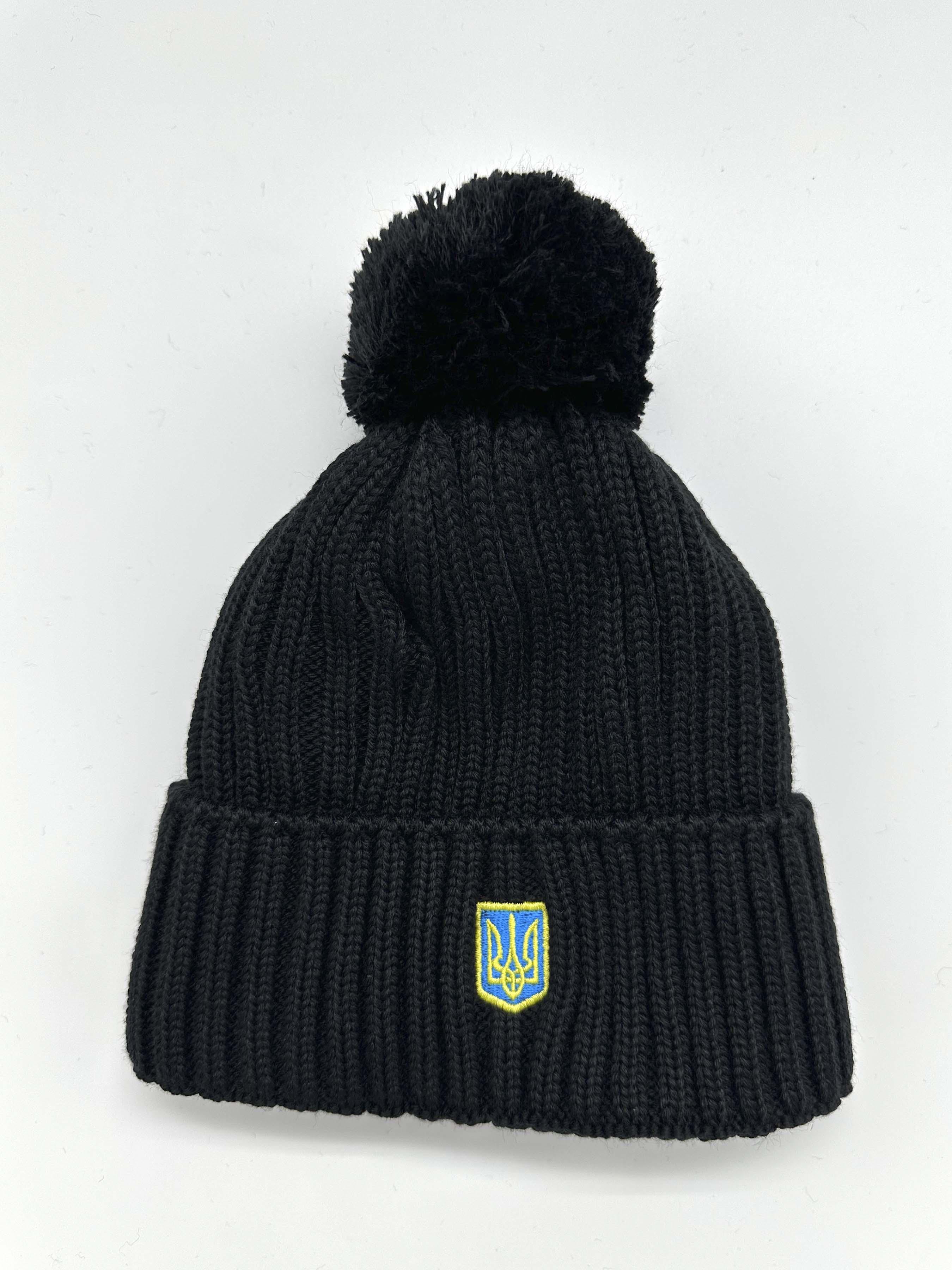 Шапка Слава Украине Черный (UA-0032-68)