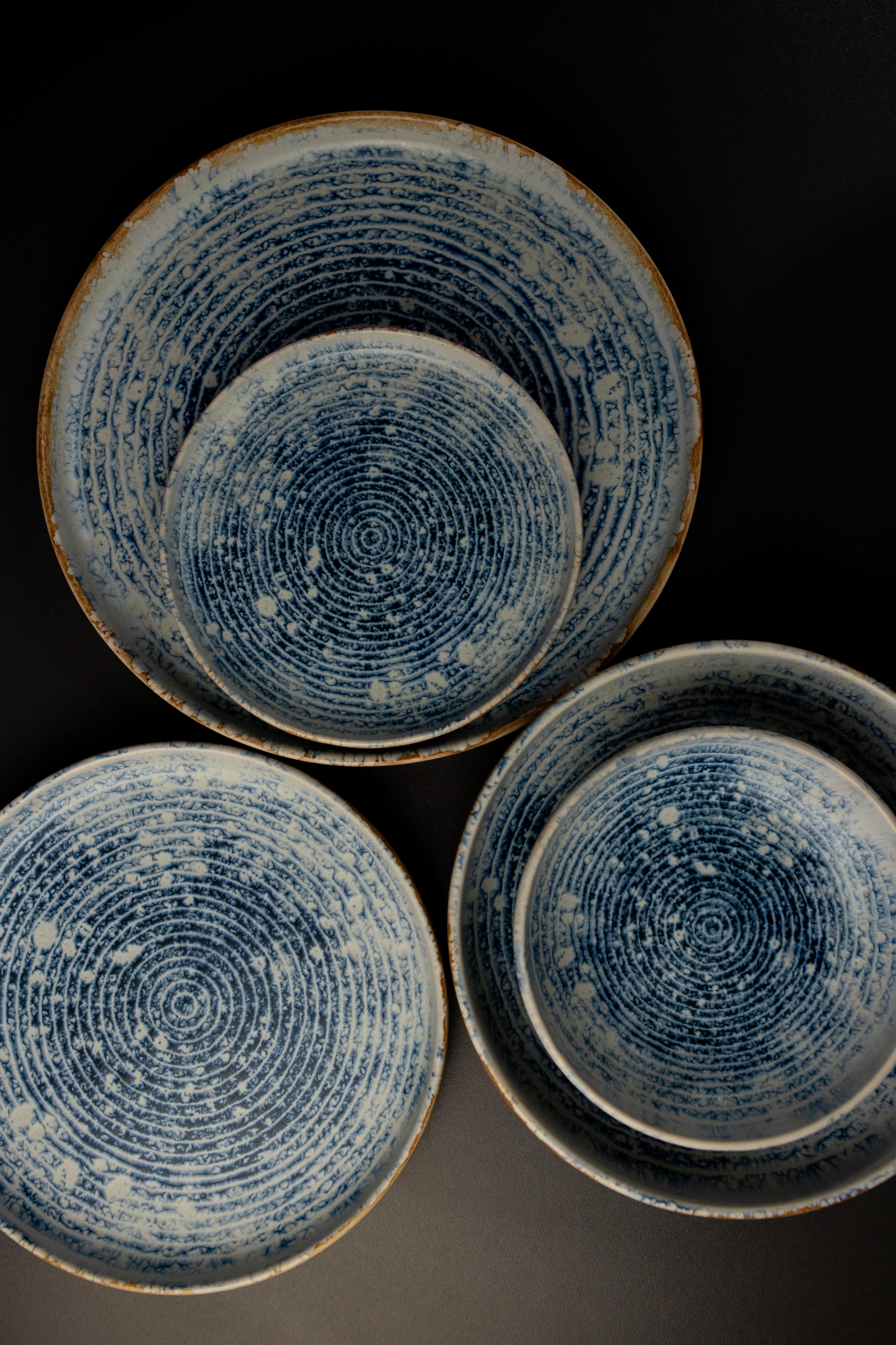 Тарілка бортова Mesa Speckle Frost Blue Eye Frost Matte 17.5 см (FF0271690663) - фото 2 Тарілка бортова Mesa Speckle Frost Blue Eye Frost Matte 17.5 см (FF0271690663) - фото 2