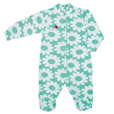 Комбинезон детский хлопковый для девочки Gabbi KB-19-20-1 Ромашка 62 см Ментоловый (11536) Комбинезон детский хлопковый для девочки Gabbi KB-19-20-1 Ромашка 62 см Ментоловый (11536)