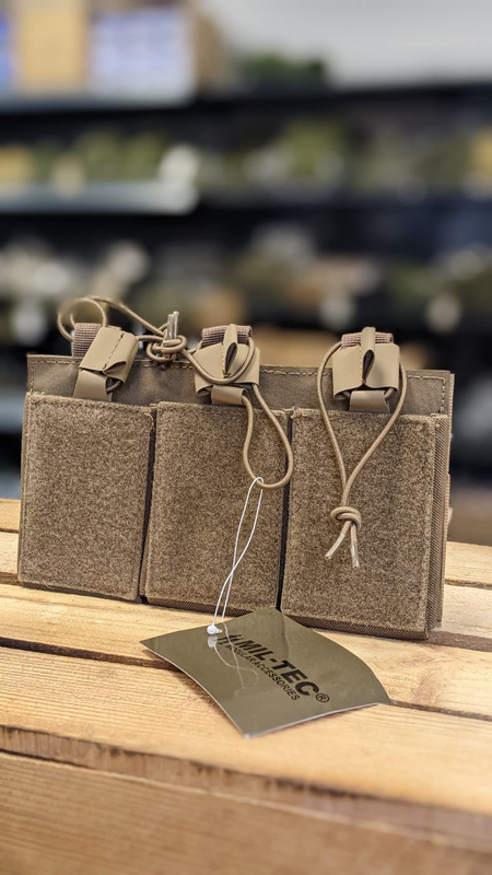 Підсумок для магазинів Mil-Tec Mag Tasche Triple M.Pouch Dark Coyote (13496319)