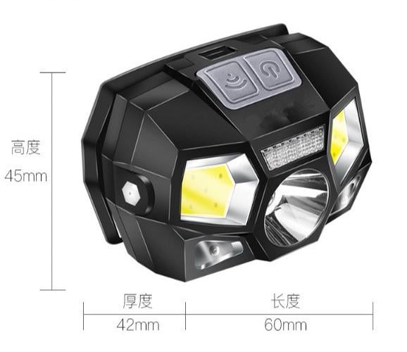 Налобный фонарь GY66LED c датчиком движения - фото 2 Налобный фонарь GY66LED c датчиком движения - фото 2