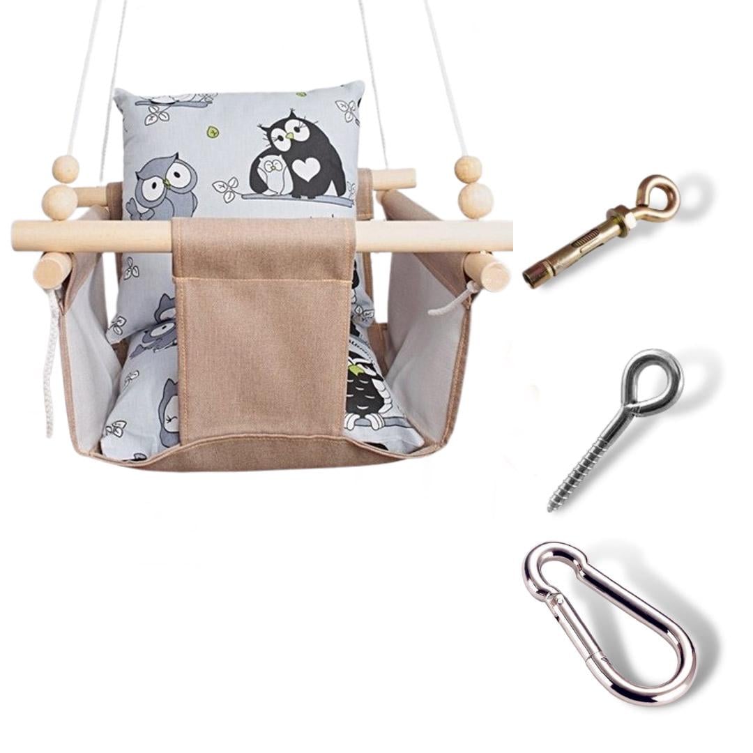 Детская качеля Infancy Совы Серый/Бежевый (9670800) Детская качеля Infancy Совы Серый/Бежевый (9670800)