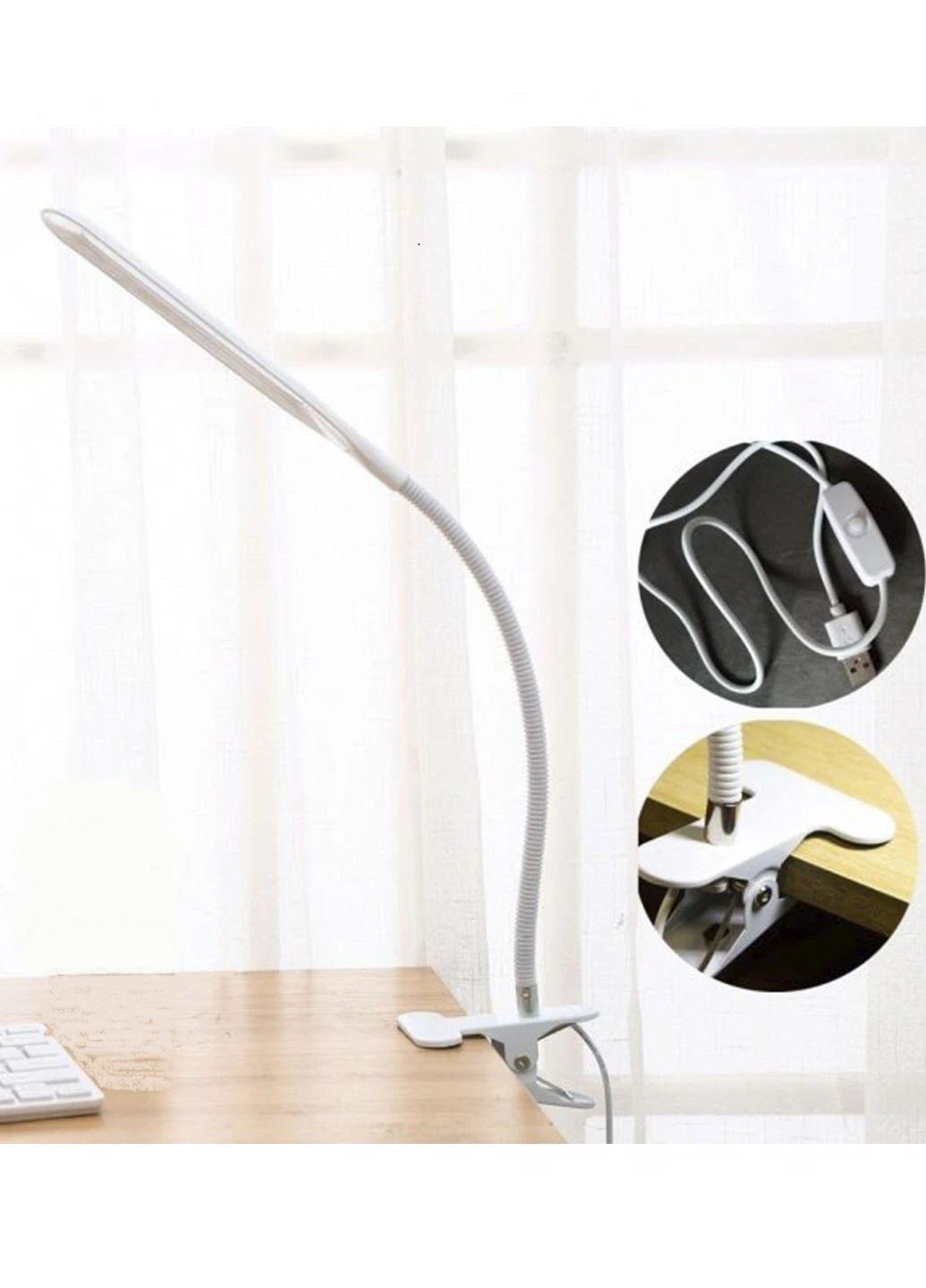 Лампа світлодіодна настільна 206 XSD 24 Led USB на прищіпці Білий - фото 3 Лампа світлодіодна настільна 206 XSD 24 Led USB на прищіпці Білий - фото 3