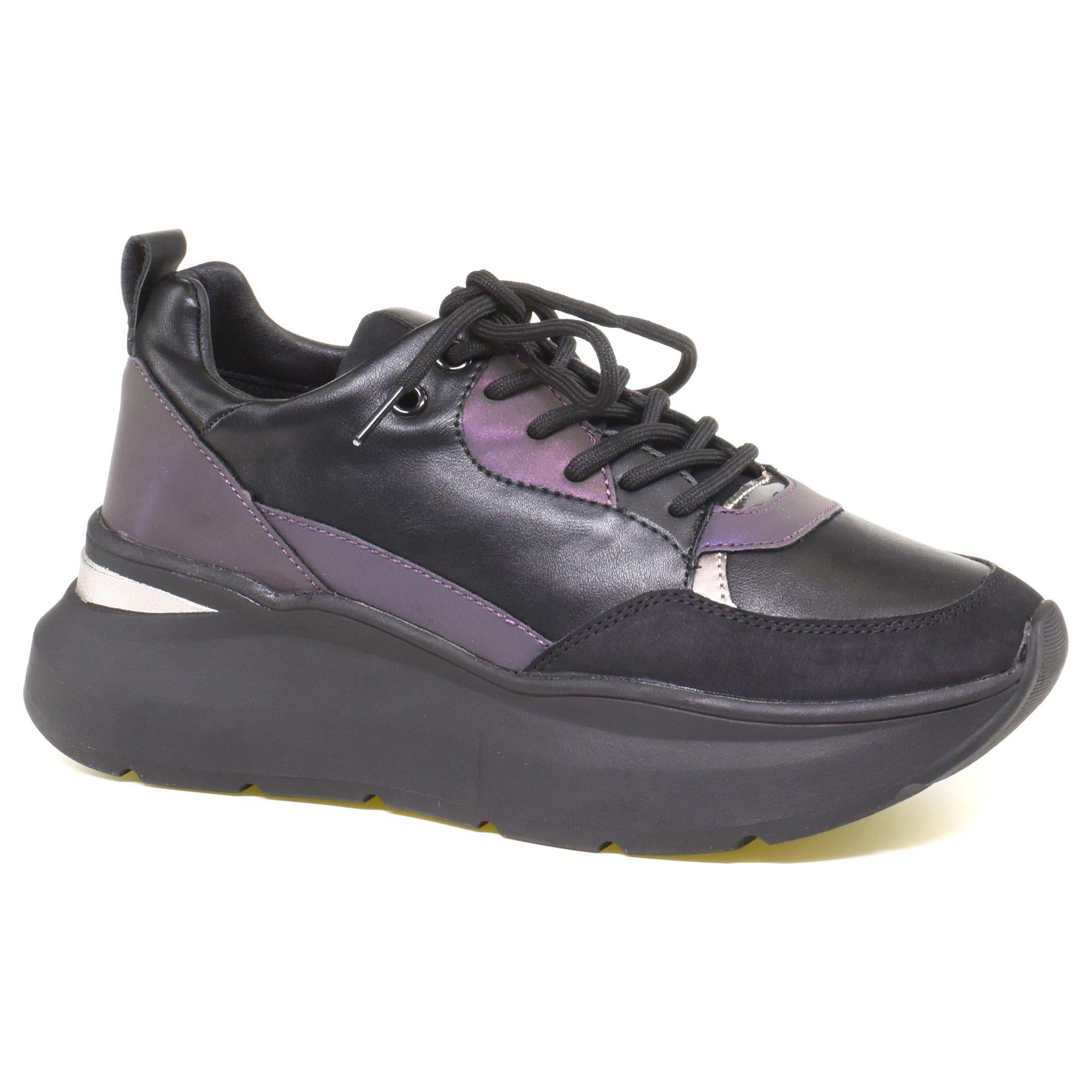 Кроссовки женские Keddo р. 37 Черный/Фиолетовый (035013-37)