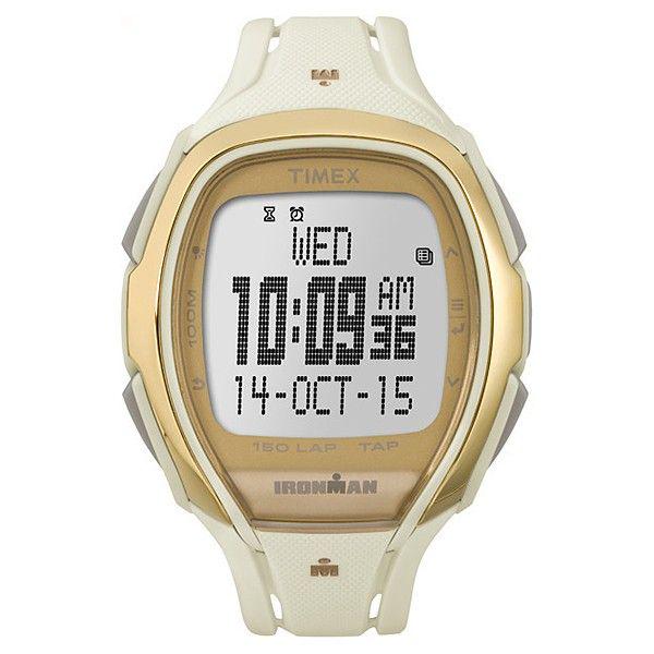 Наручные часы мужские Timex Ironman Triathlon Tap Sleek 150lp кварцевые Gold (Tx5m05800)