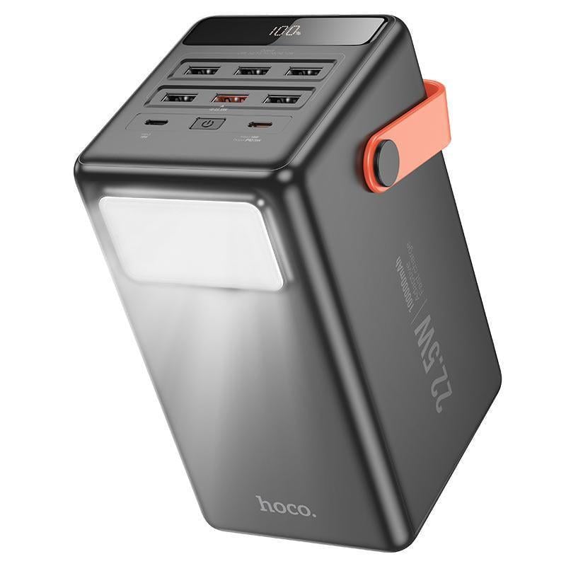 Внешний аккумулятор Hoco J142 22,5W 100,000 mah с ручкой и лампой Внешний аккумулятор Hoco J142 22,5W 100,000 mah с ручкой и лампой