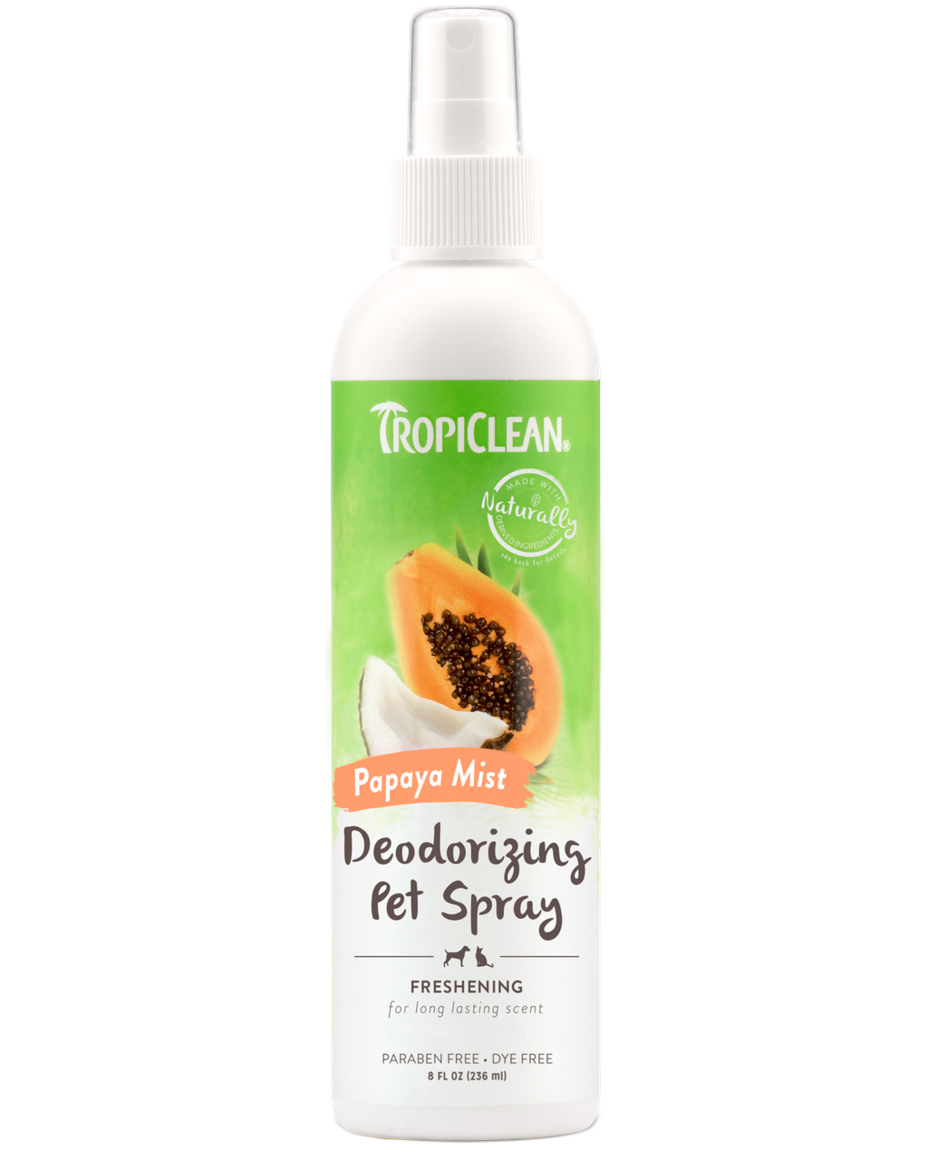 Спрей-духи Tropiclean Папайя Deodorizing Pet Spray 236 мл (861305)