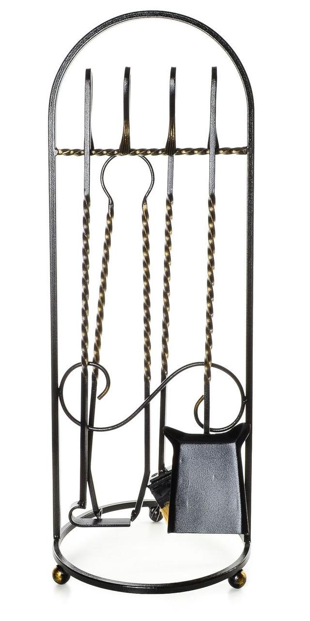 Каминный набор Факел с дровницей 4 инструмента - фото 7