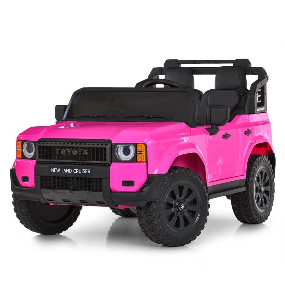 Детский электрический джип Bambi Toyota 12V двухместный до 35 кг Розовый (DE-169-E-886)