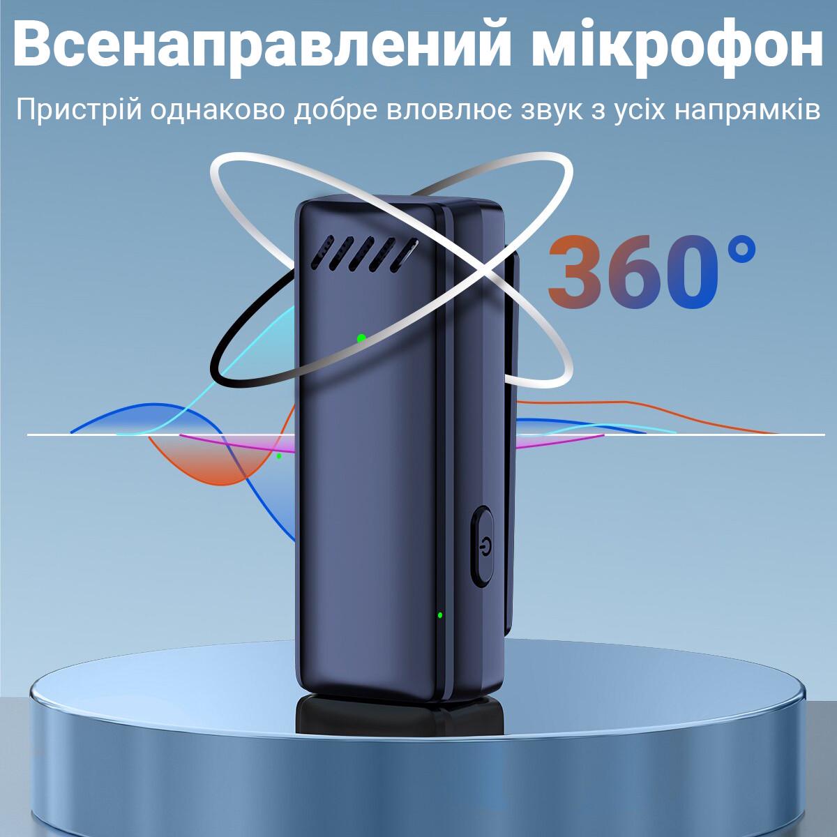 Микрофон петличный беспроводной Savetek P32 с Type-C с зарядным кейсом для смартфонов/ноутбуков/планшетов 2,4 ГГц - фото 10