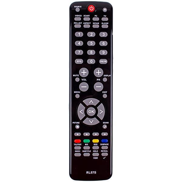 Пульт ДУ для телевизора Sharp RL57S совместим с LC-26SB25E/LC-32SB25E Черный (00000027814)