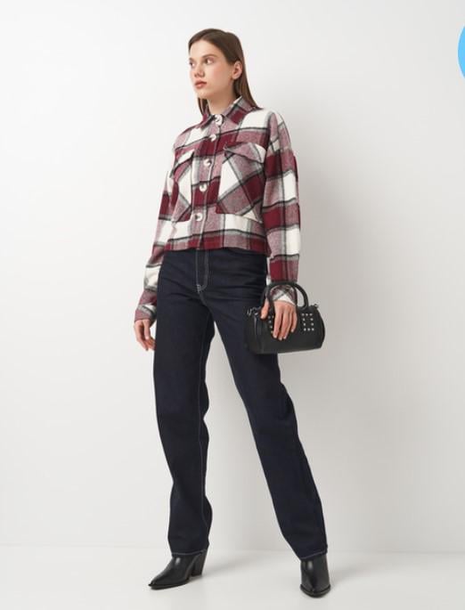 Cорочка Forstime 558x21 жіноча M/L Бордовий - фото 2