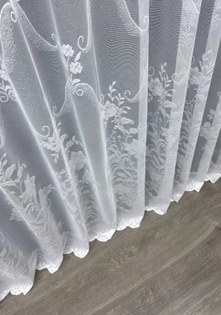 Тюль в гостиную жаккард с принтом 2,8 м Белый (1606т) - фото 6 Тюль в гостиную жаккард с принтом 2,8 м Белый (1606т) - фото 6