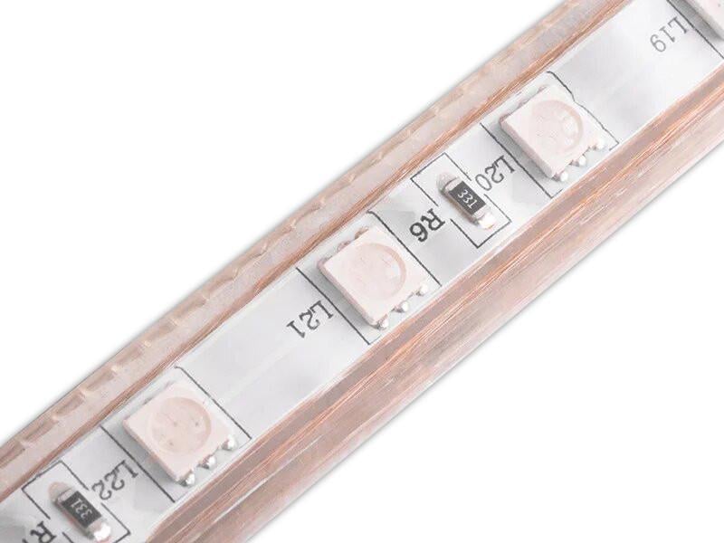 Светодиодная лента 1 м SMD5050 60 LED 220В 14.4Вт/м IP68 желтый (1020)