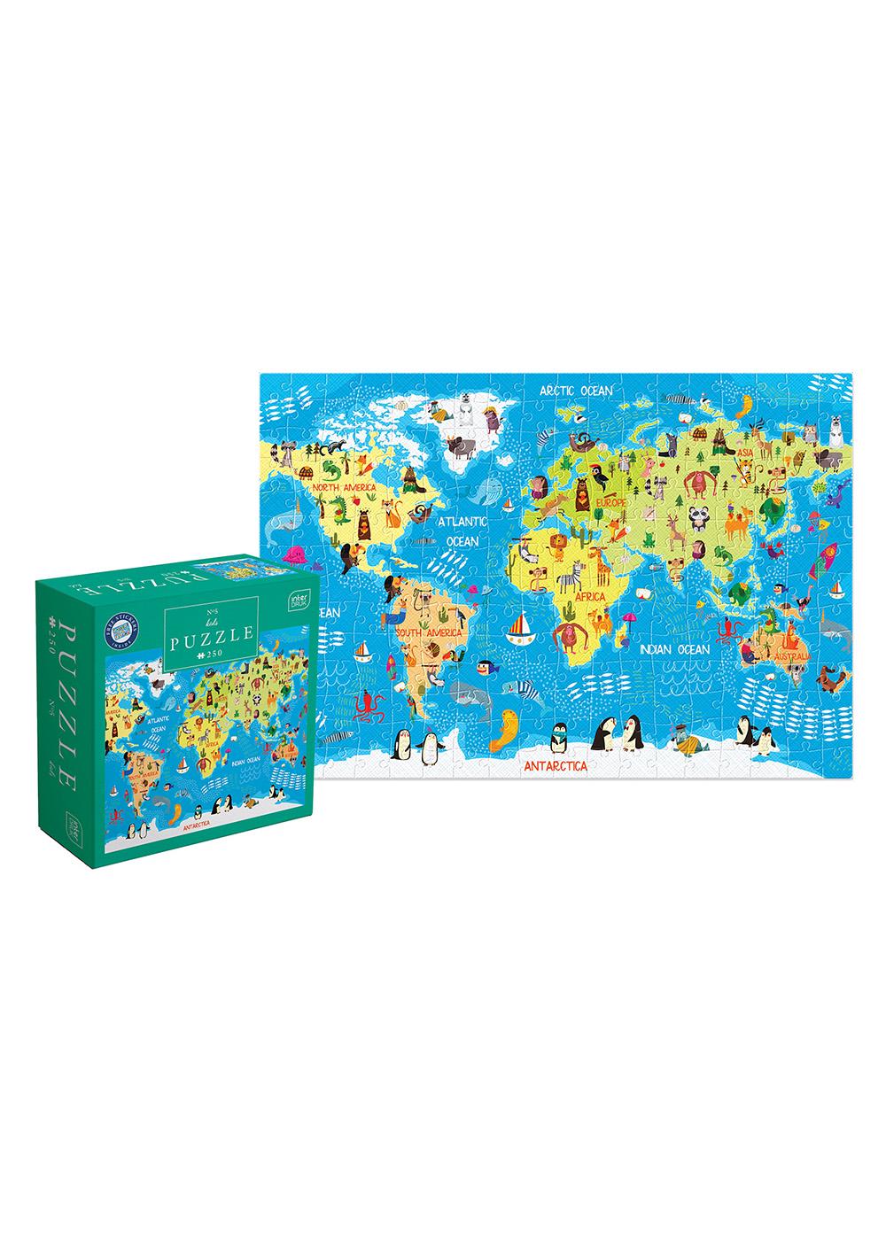 Пазлы InterDRUK трехслойные World Map 5 250 шт. (368966) - фото 2 Пазлы InterDRUK трехслойные World Map 5 250 шт. (368966) - фото 2