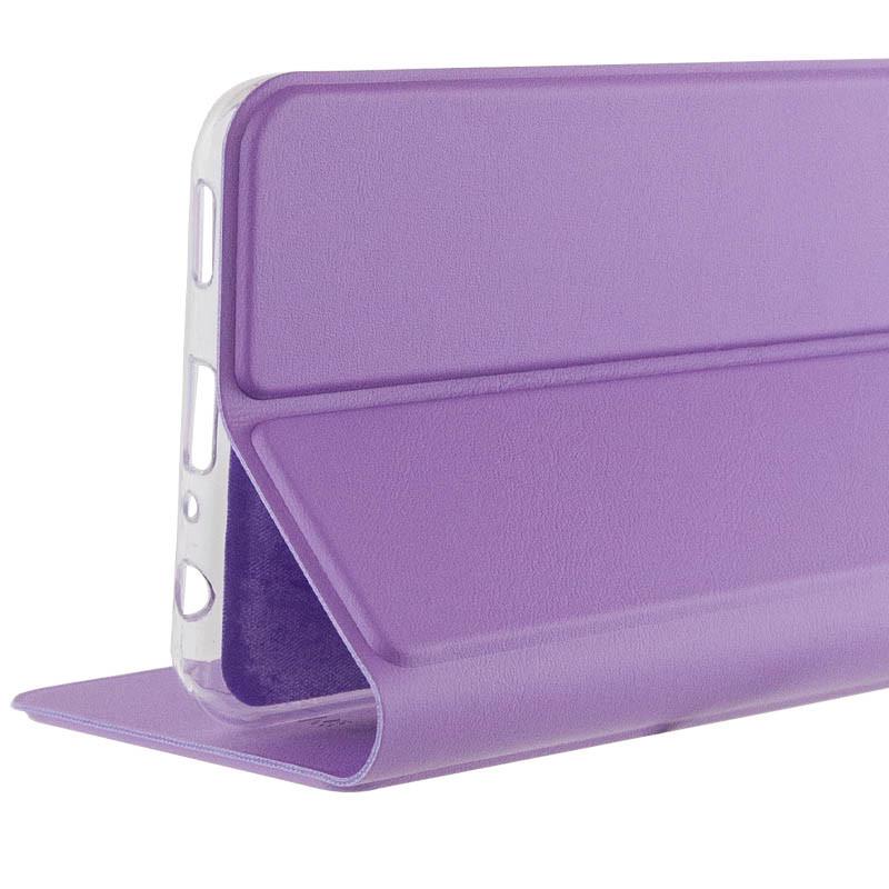 Протиударний Шкіряний чохол книжка GETMAN Elegant (PU) для Xiaomi Redmi 13 4G / Poco M6 4G бузковий - фото 3 Протиударний Шкіряний чохол книжка GETMAN Elegant (PU) для Xiaomi Redmi 13 4G / Poco M6 4G бузковий - фото 3