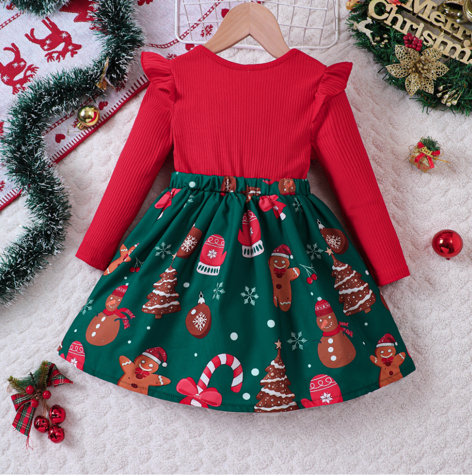 Платье детское Новогоднее с бантами 120-130 см Красный (ДСН40) - фото 3 Платье детское Новогоднее с бантами 120-130 см Красный (ДСН40) - фото 3