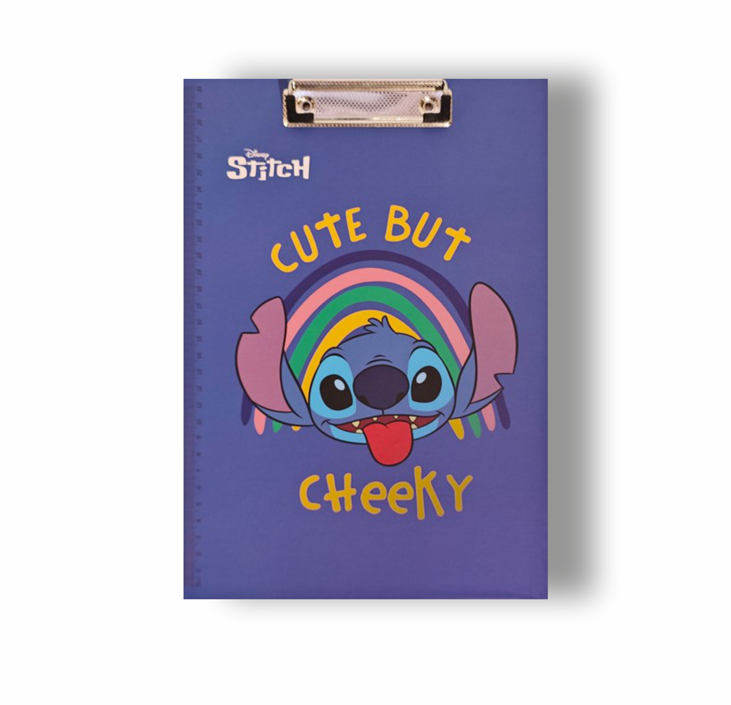 Клипборд-планшет с зажимом и линейкой 30 см А4 Stitch Disney Стич пластик 31х22 см Синий (0545) - фото 1