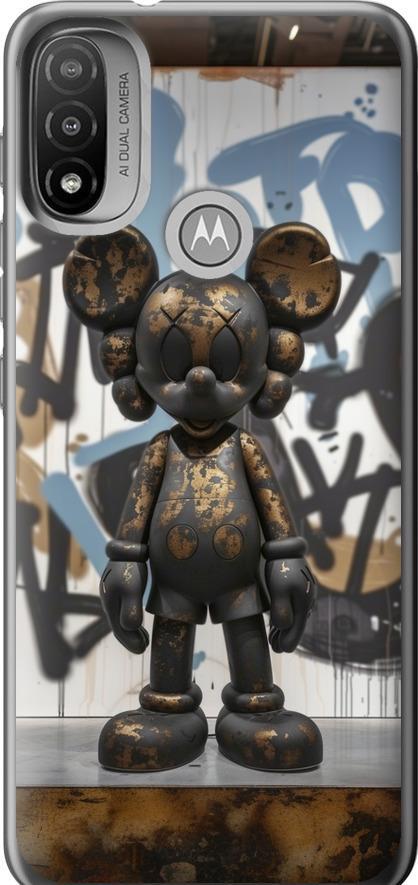 Чехол на Motorola E20 Bronze kaws v2 (6098u-2509-42517)