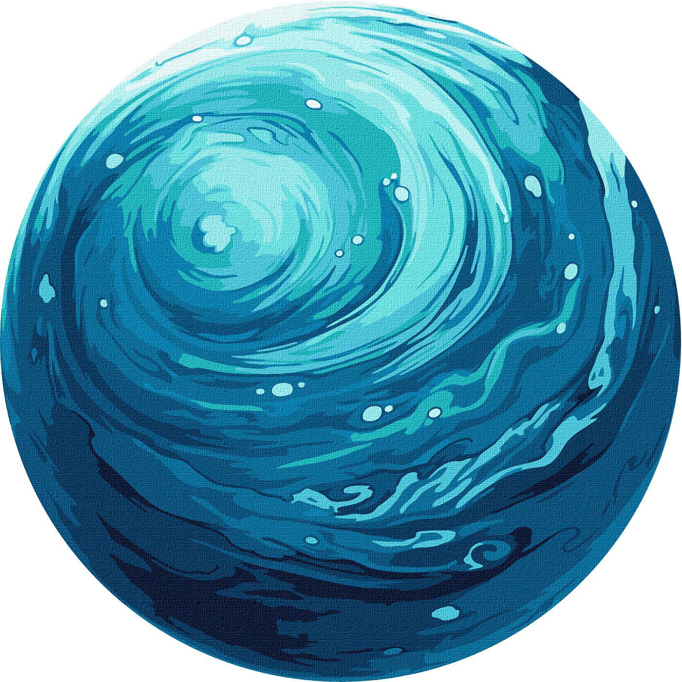 Картина по номерам Идейка Планета Вдохновение с подсветкой 26 см (GA1065)