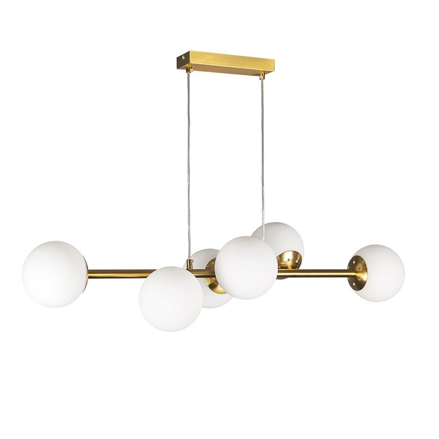 Люстра 752101-61010 AGD/WH Бронза/Білий - фото 1