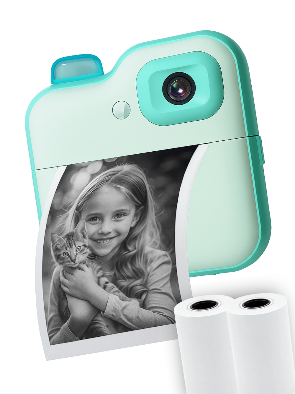 Фотоаппарат детский мини Andowl C8 3 рулона бумаги с моментальной печатью питание от USB 2,4" Синий (9c4fea6c) Фотоаппарат детский мини Andowl C8 3 рулона бумаги с моментальной печатью питание от USB 2,4" Синий (9c4fea6c)