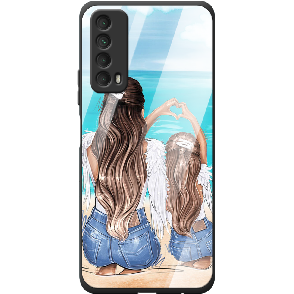 Чехол Boxface Huawei P Smart 2021 Family Vacation Черный силикон со стеклом (41133-up2380-41802)