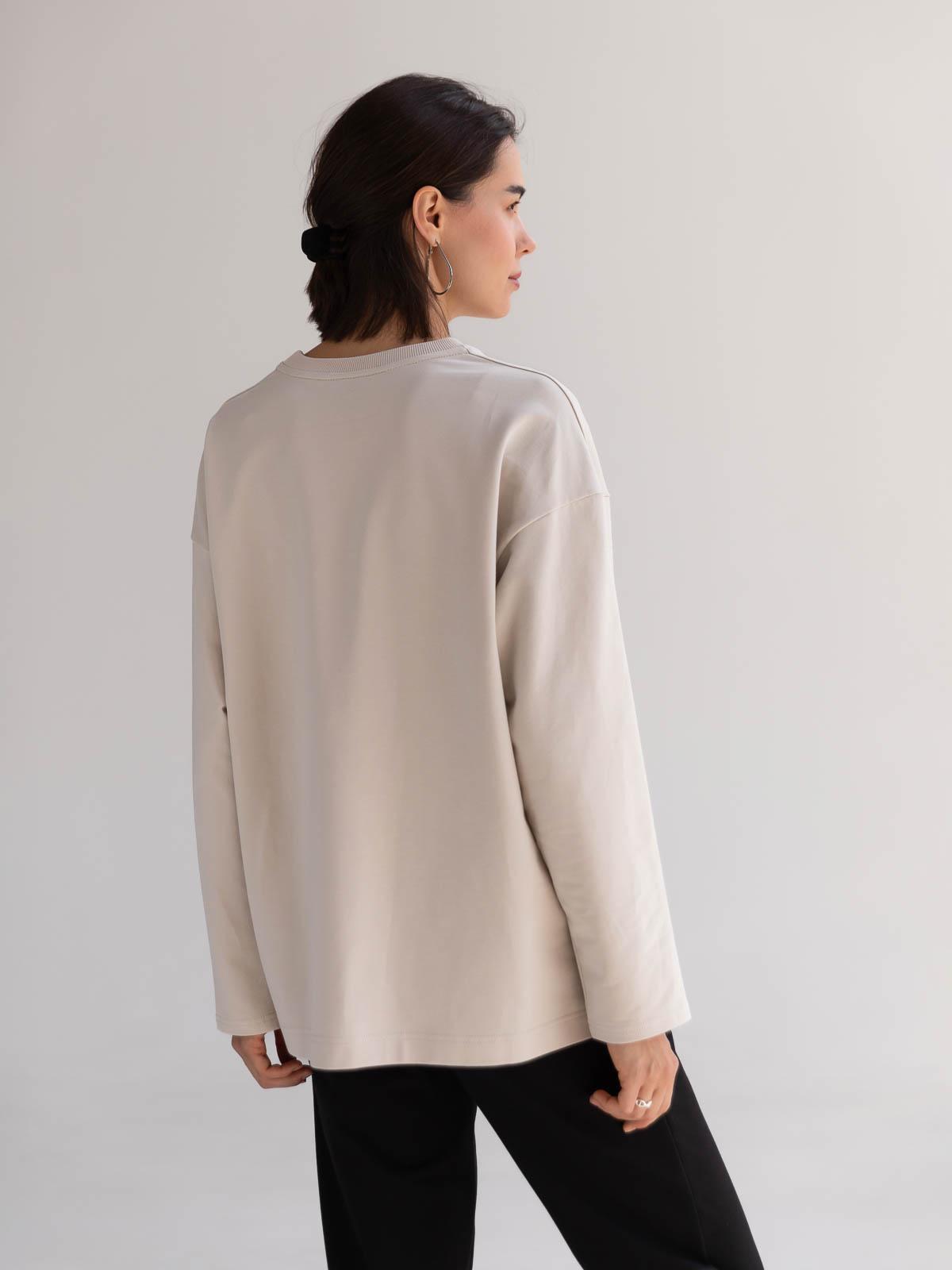 Лонгслів жіночий базовий FROMUS S/M Айворі (2638-57) - фото 5