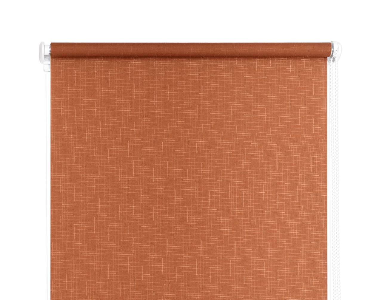 Ролета тканевая Len 2103 лен 66x160 см Коричневый (18168063)