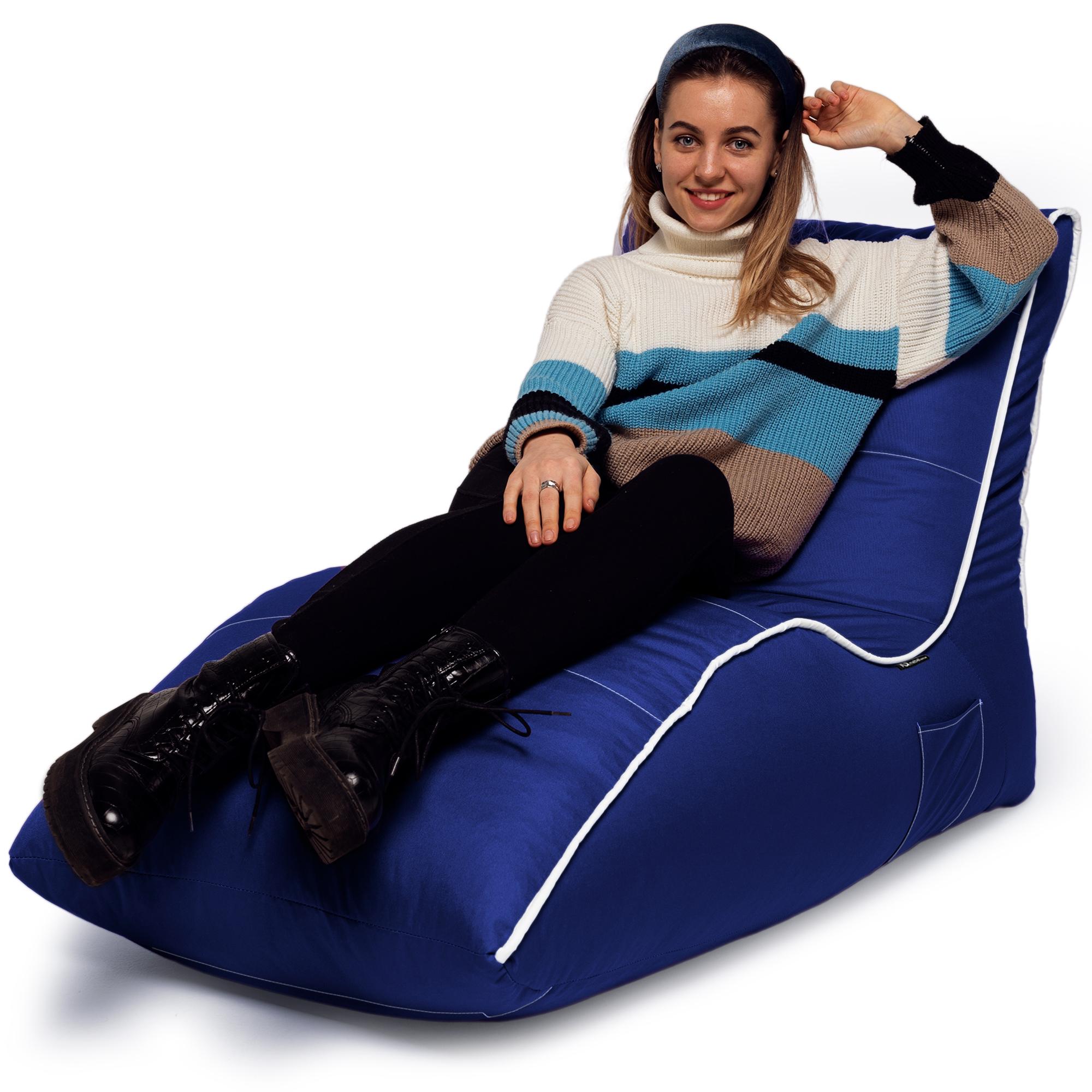 Крісло-мішок iQmebel Лежак 80х125 см оксфорд Синій - фото 6