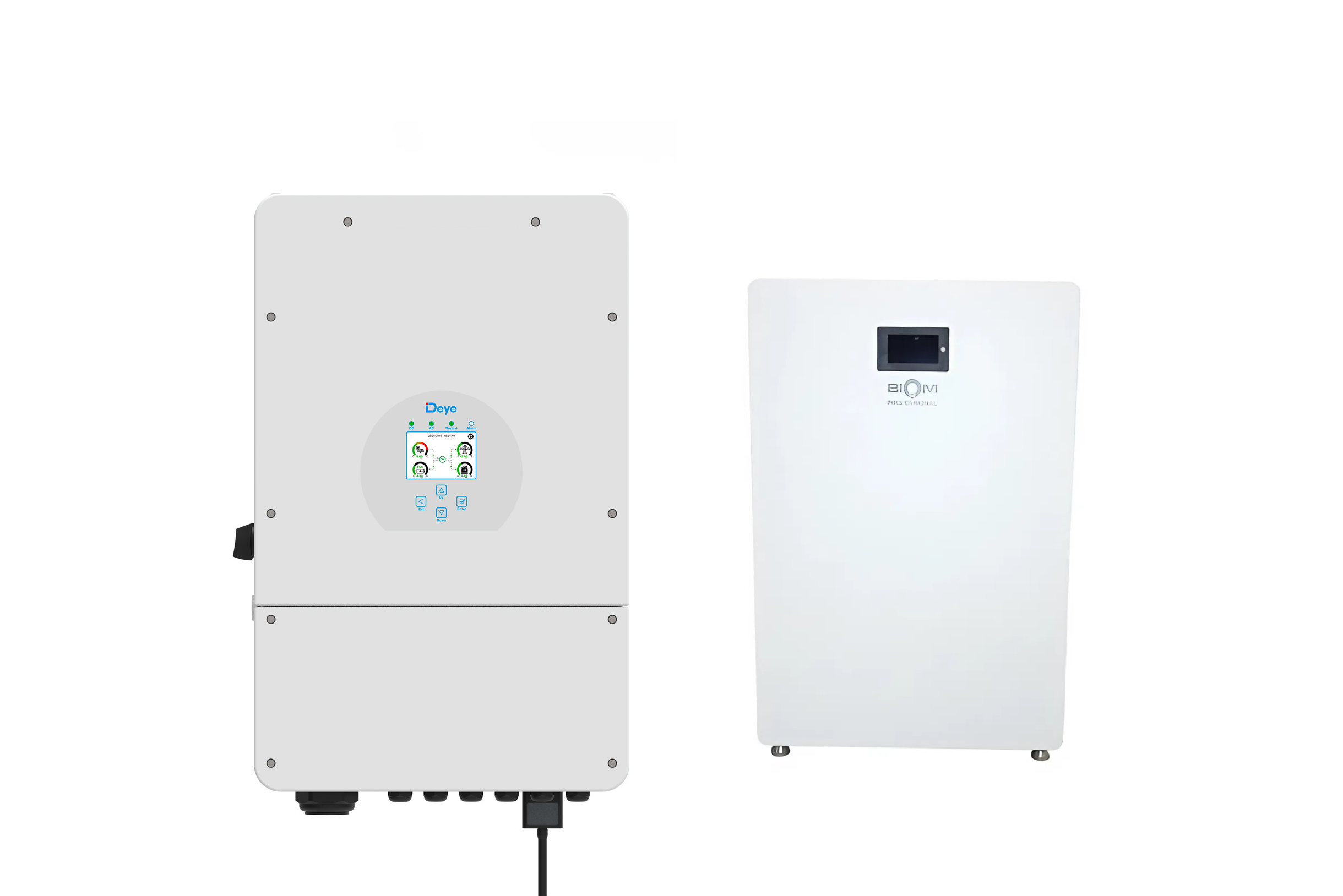 Инвертор Deye SUN-10K-SG02LP1-EU-AM3 10 кВт и аккумулятор Biom Professional BALFP-512200-V1 10,24 кВт·ч (33148668)
