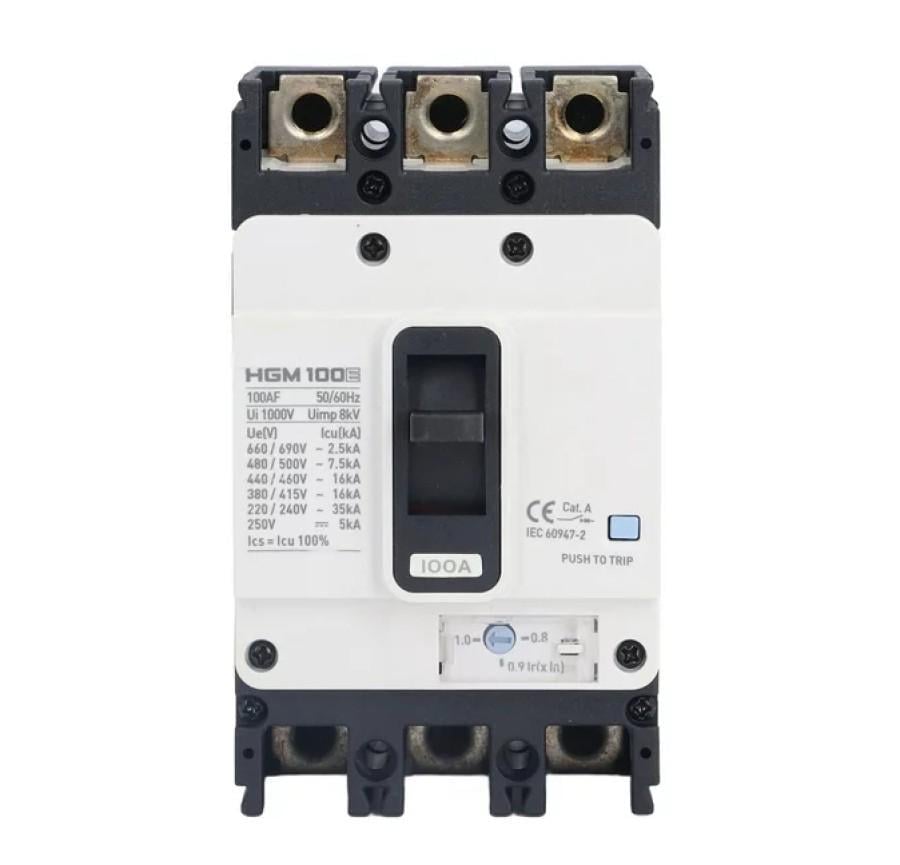 Автоматический выключатель корпусной Hyundai electric MCCB HGM 3P Icu-16 kA 0,8-1 100А (28685075)