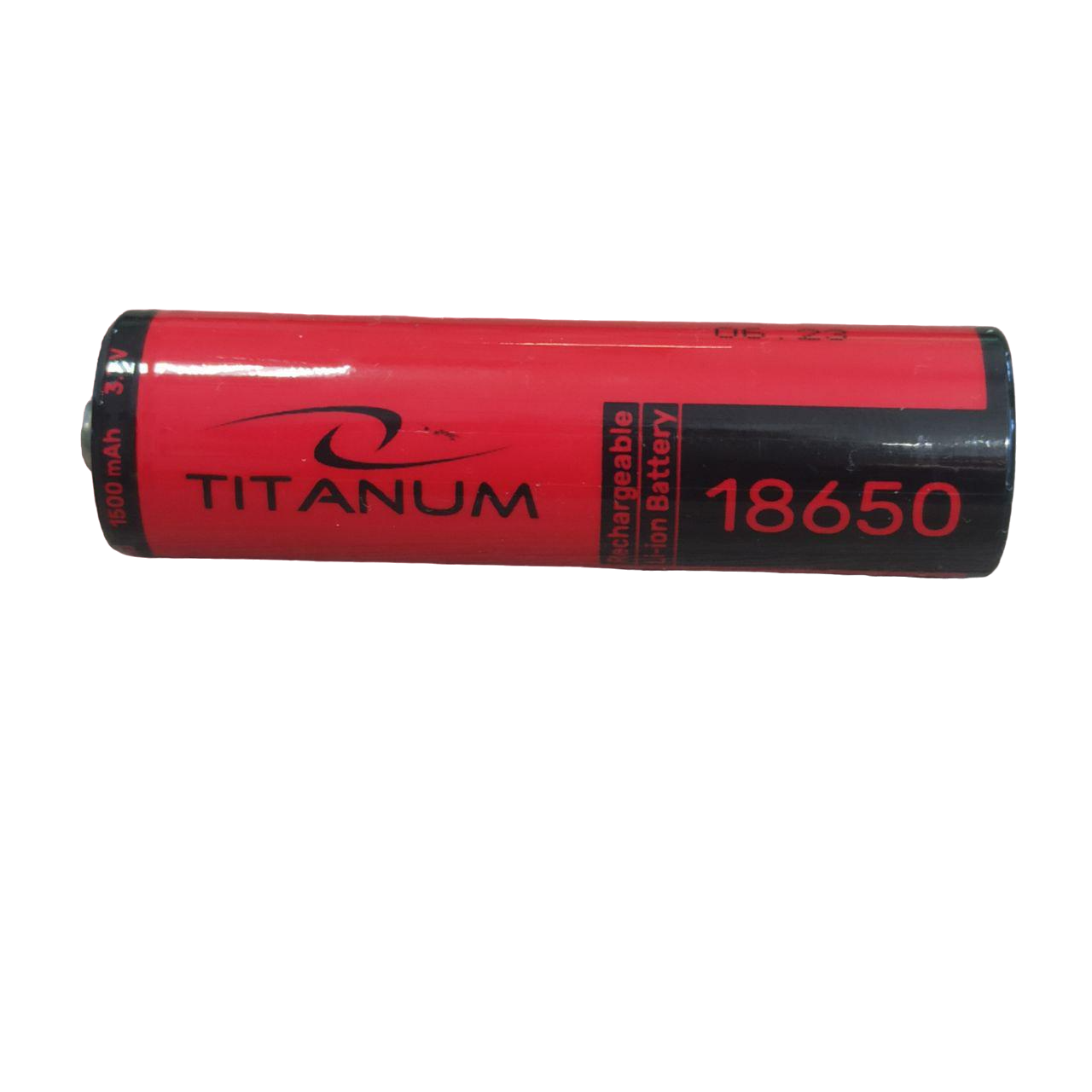 Акумулятор TITANUM 18650 Li-ion з контактом 3,7 V 1500 mAh 18х65 мм 1 шт. (049067)