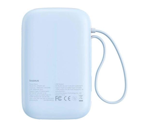 Повербанк Baseus QPow2 PowerBank 10000 mAh 30W Blue (P10055008313-00) - фото 2