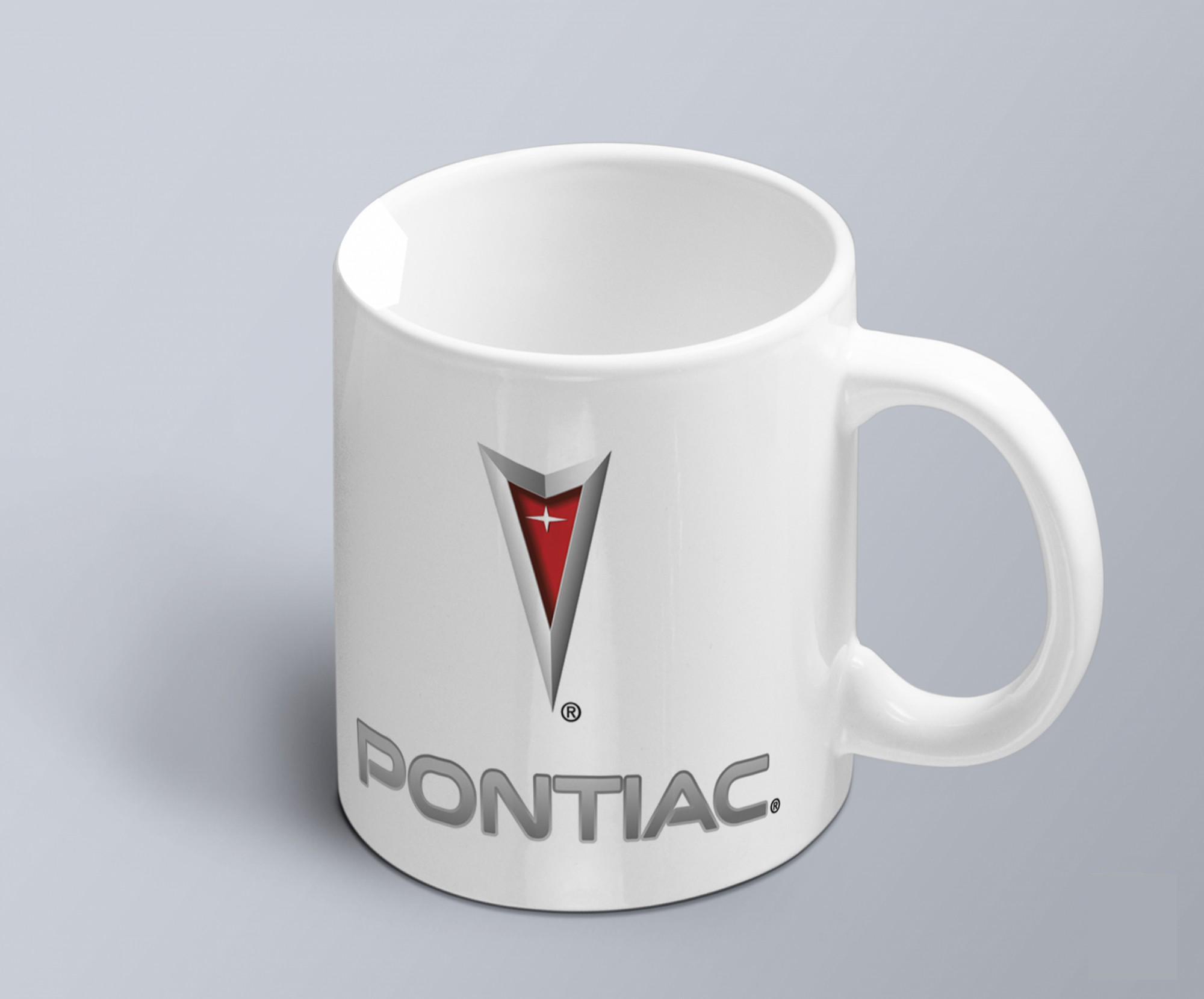 Чашка с принтом авто логотип Pontiac (02010102012)